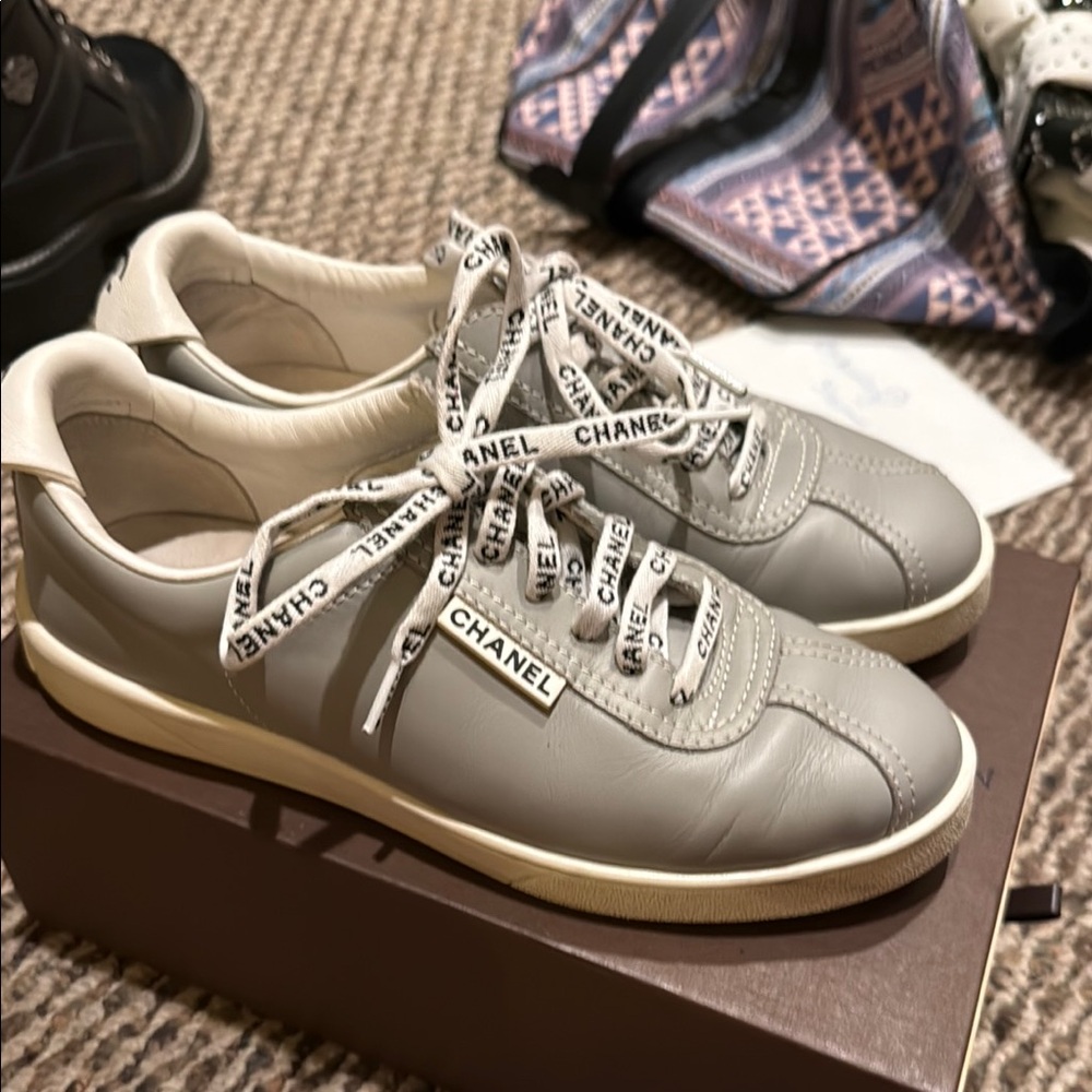 Chanel Gray Sneakers